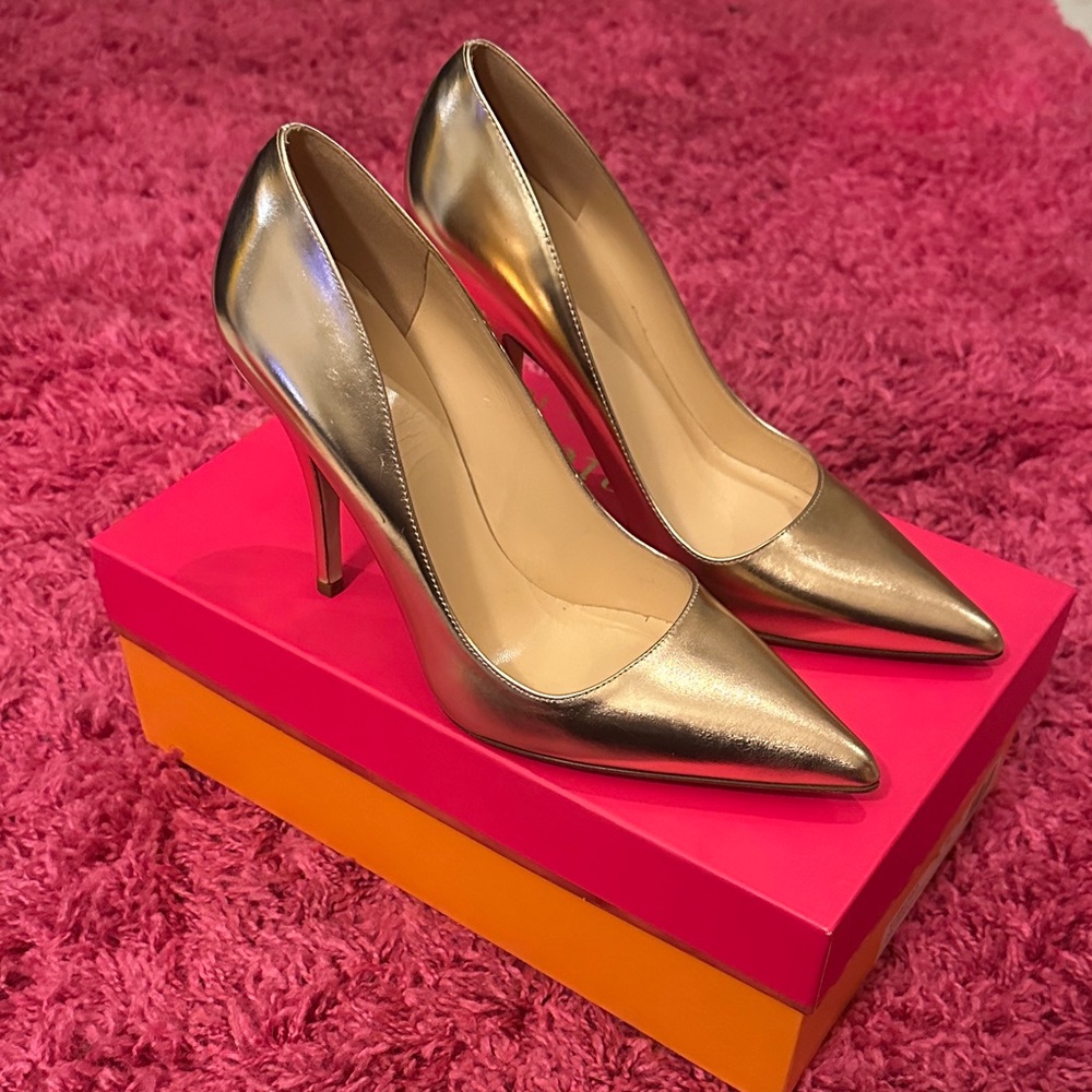 Kate Spade Metallic Rose Gold Heels